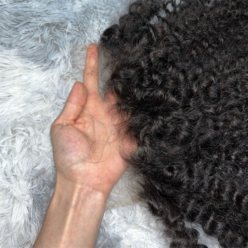 Virgin Hair Afro Kinky Curly 4X4 5X5 6X6 7X7 HD Lace Closure | Human Hair Wig | Lace Front